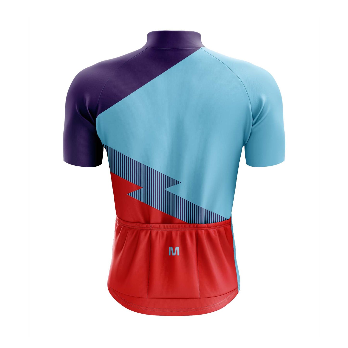 Men's Blue Side Cycling Jersey or Bib Shorts