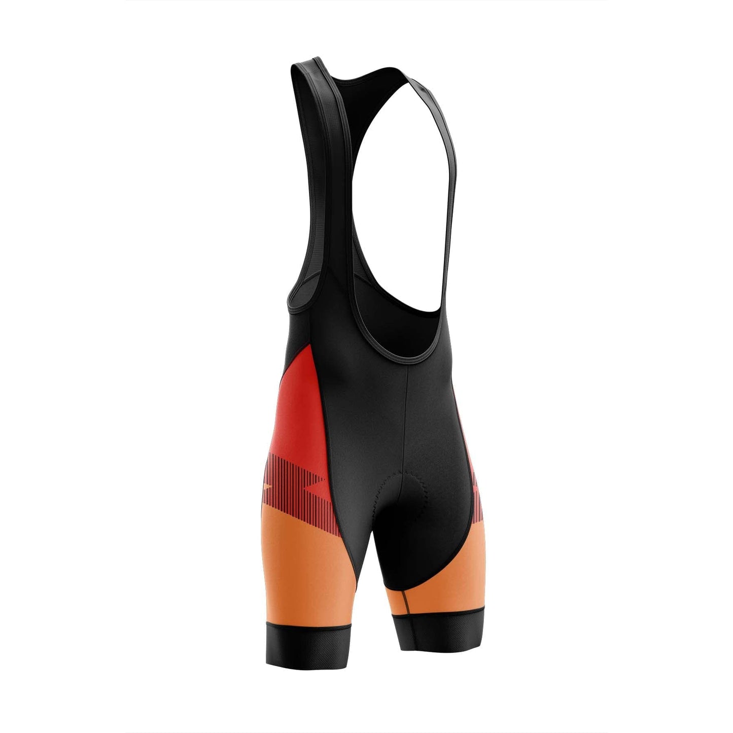 Men's Orange Side Cycling Jersey or Bib Shorts