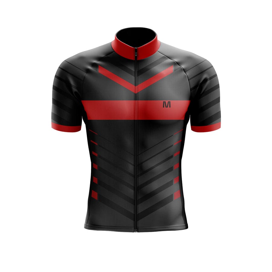 Men's Black Red Cycling Jersey or Bibs