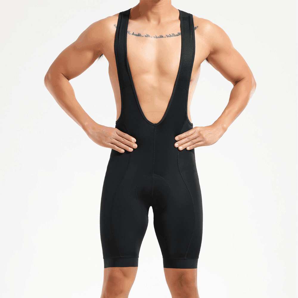 Men's Pro Band Black Gel Padded Bib Shorts