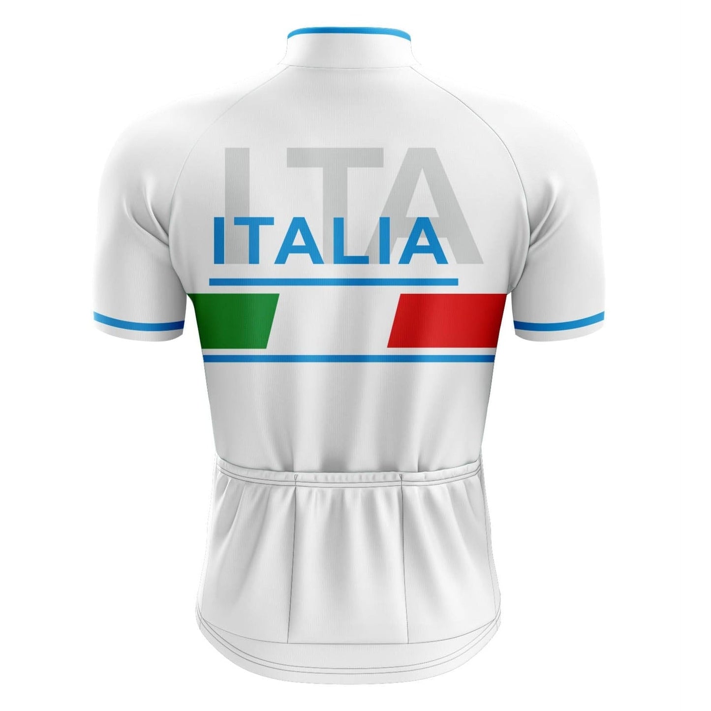 Italia White Cycling Jersey