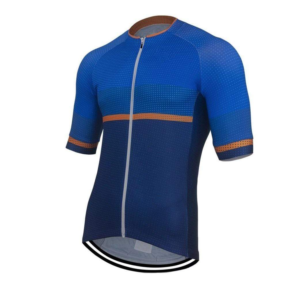 Blue Stylish Men's Cycling Jersey