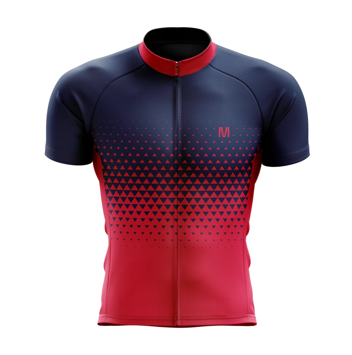 Men's Blue Red Gradient Cycling Jersey or Bibs
