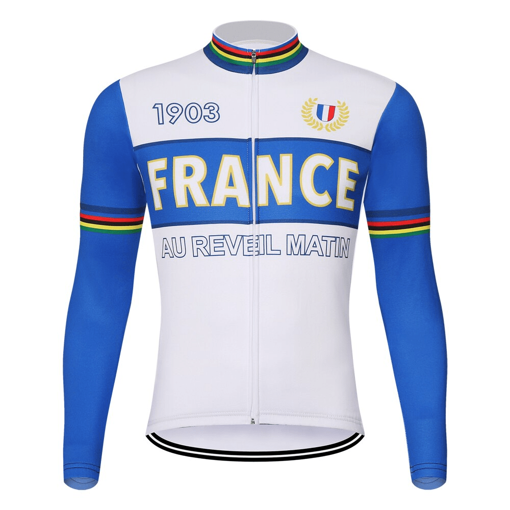 Men's France Long Sleeve Cycling Jersey