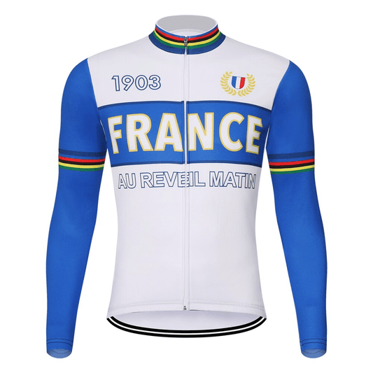 Men's France Long Sleeve Cycling Jersey