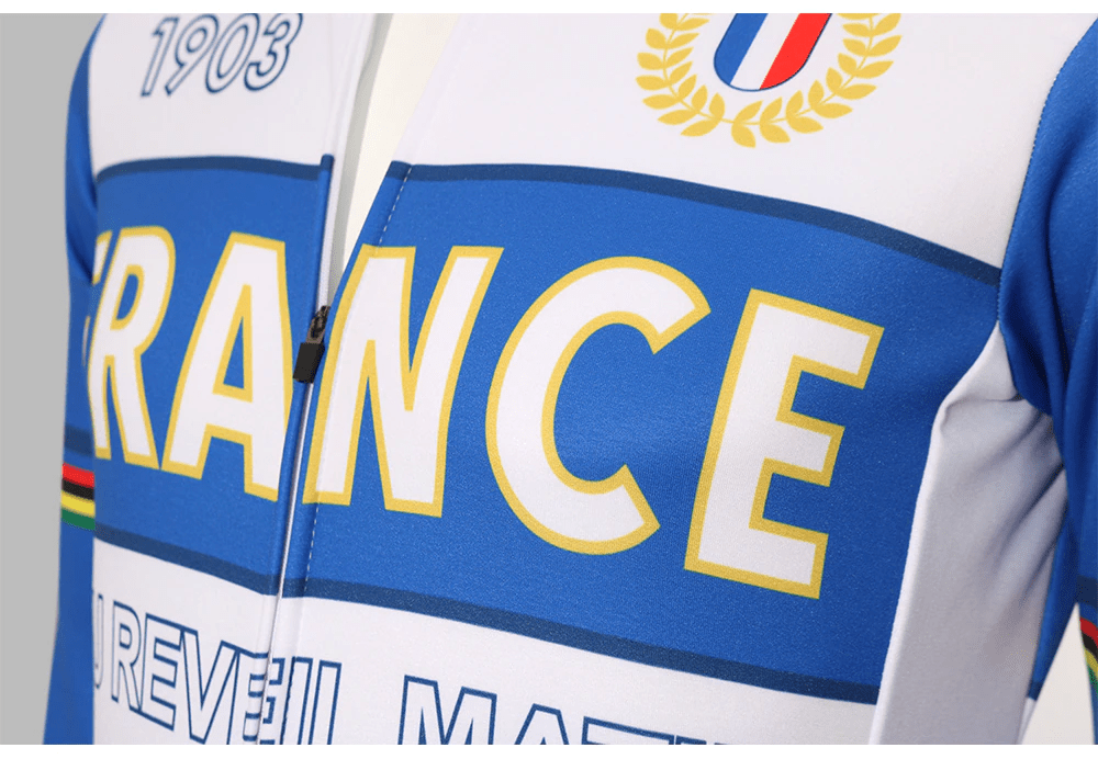Men's France Long Sleeve Cycling Jersey