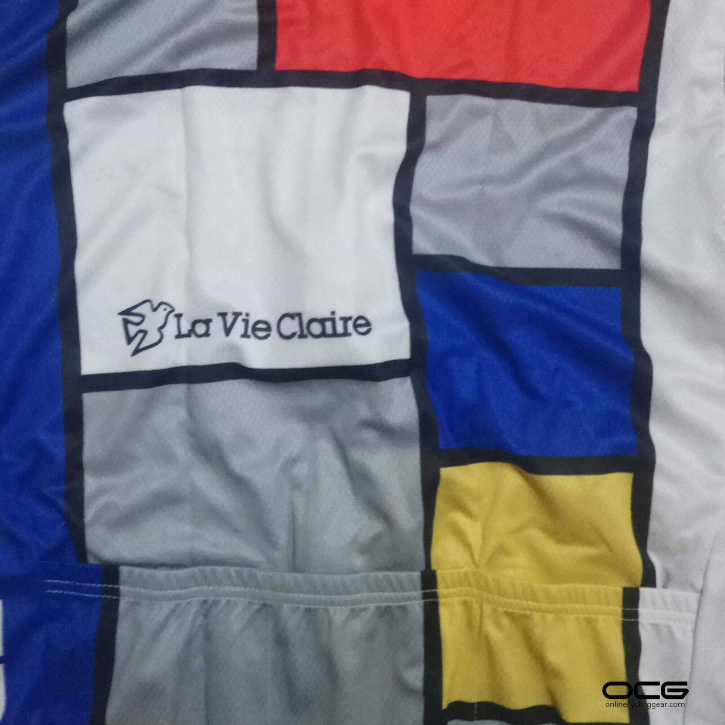 Men's Retro 1985 La Vie Claire Men's Long Sleeve Cycling Jersey