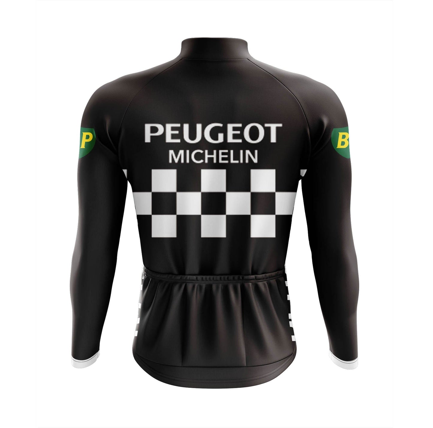 Men's Retro Peugeot Long Sleeve Cycling Jersey