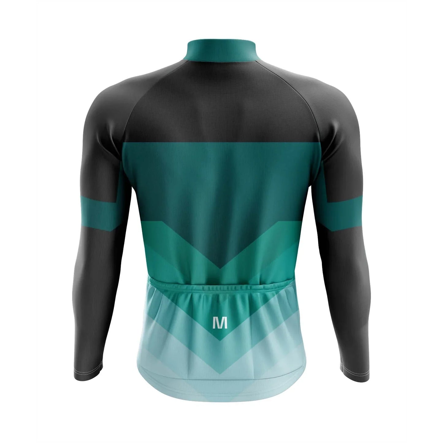 Men's Green Arrows Long Sleeve Cycling Jersey
