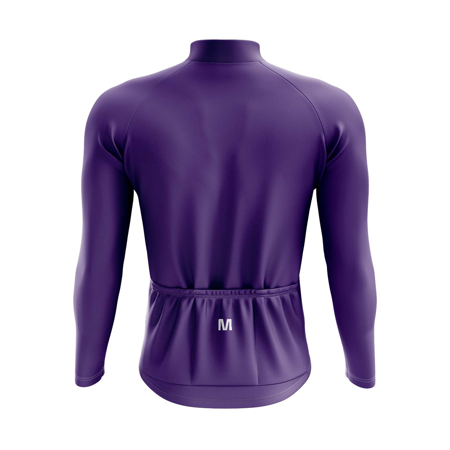 Men's Purple Long Sleeve Cycling Jersey