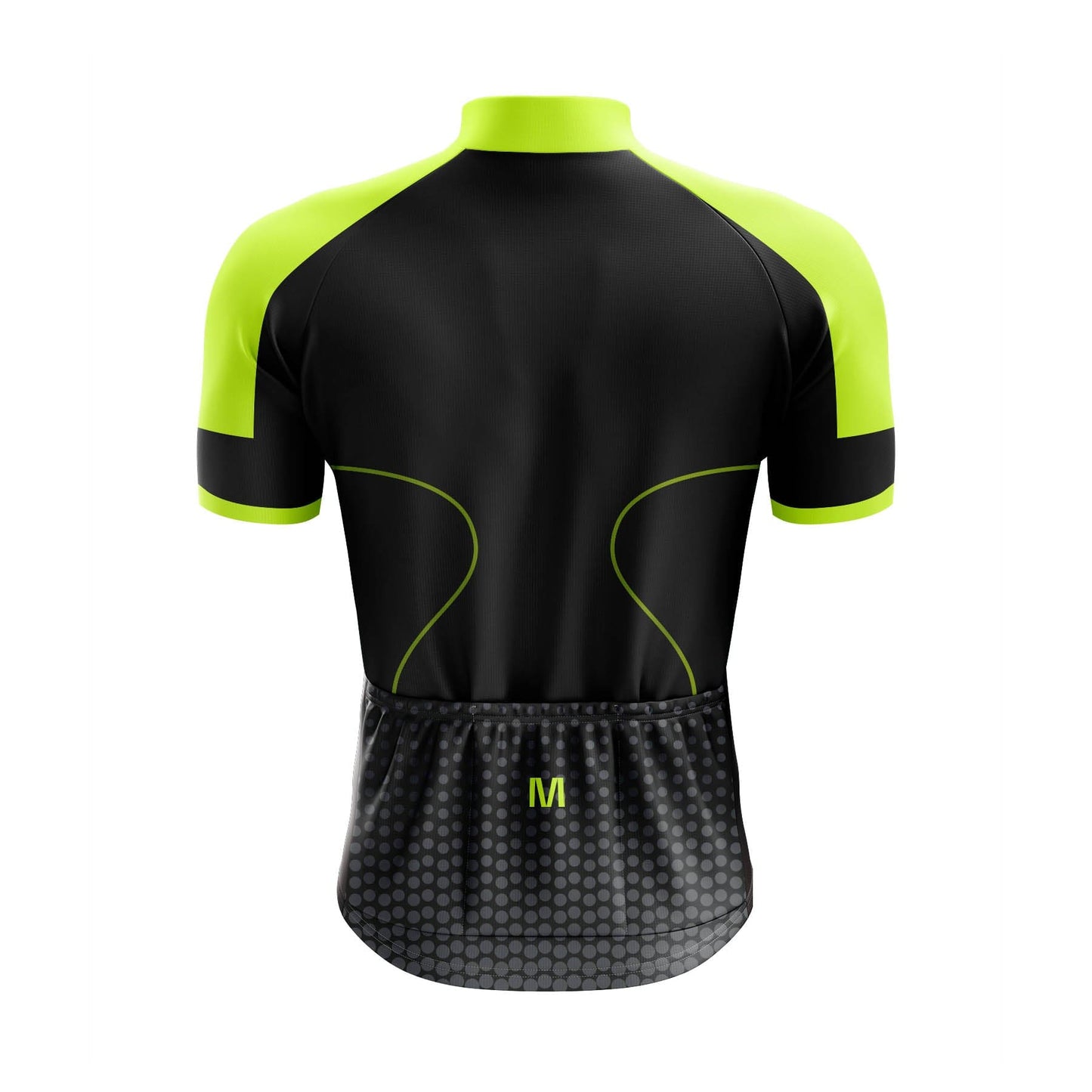 Men's Black Cycling Jersey