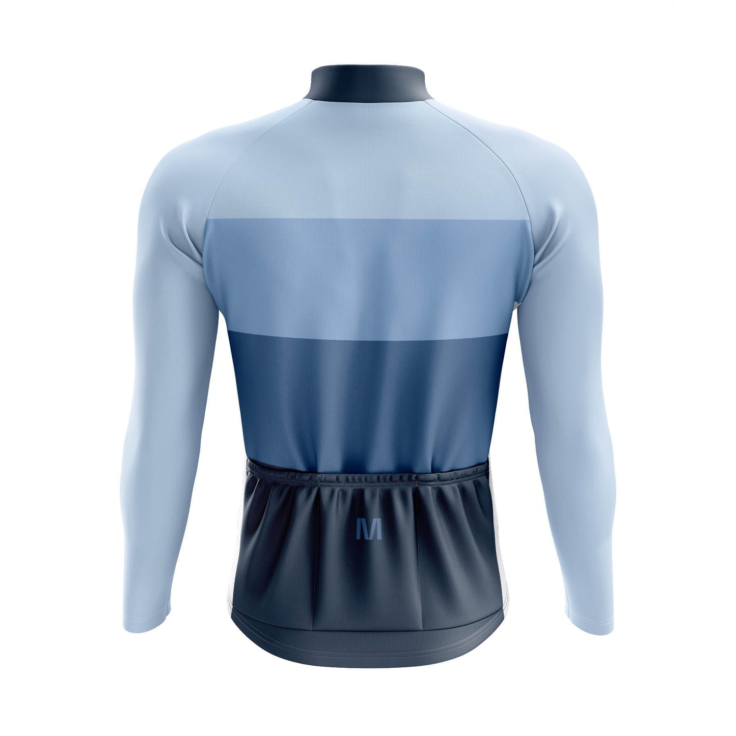 Men's Blue Long Sleeve Cycling Jersey
