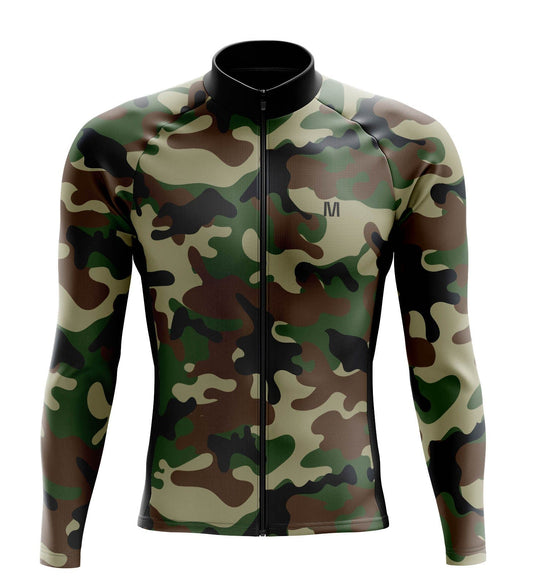 Men's Camouflage Long Sleeve Cycling Jersey
