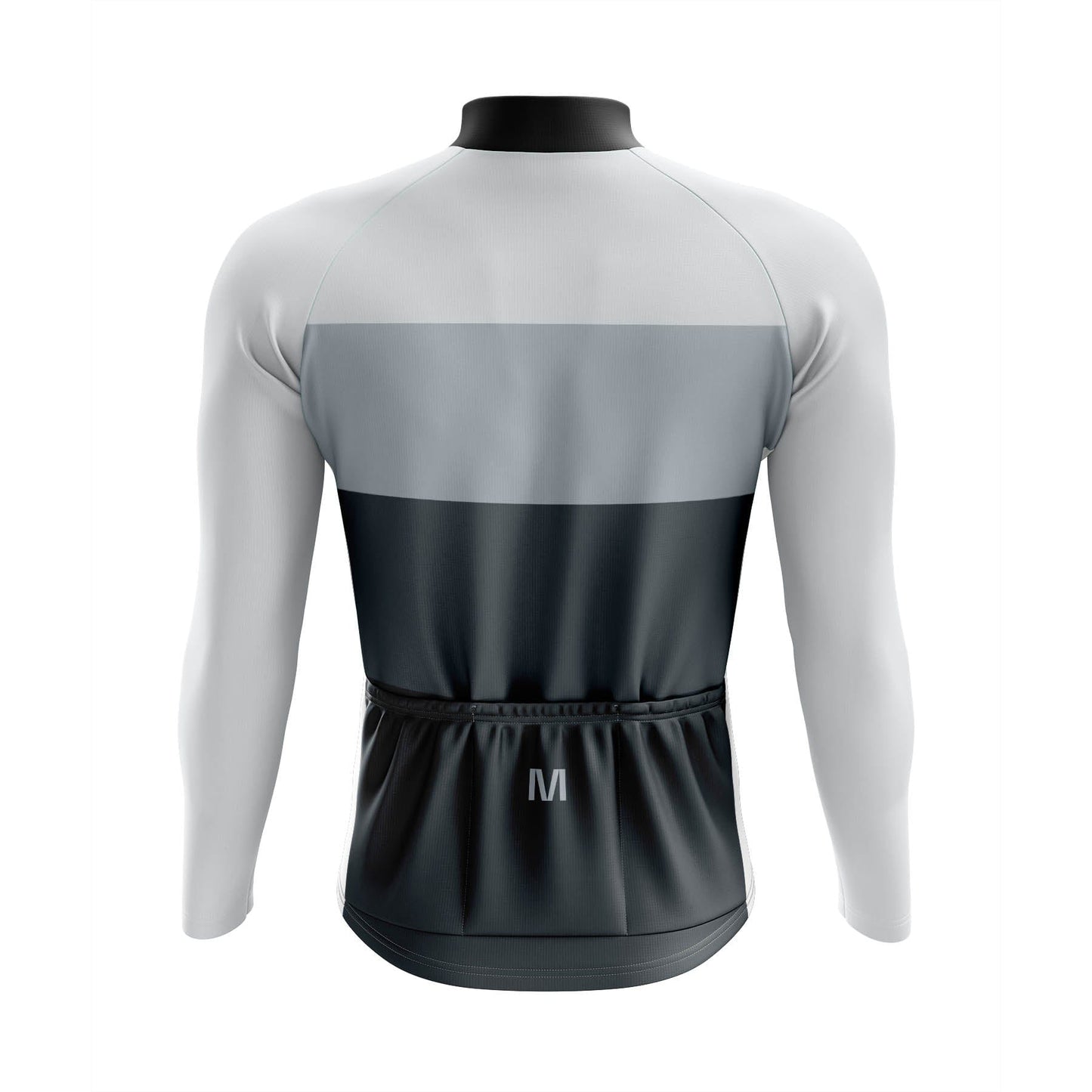 Men's Grey Long Sleeve Cycling Jersey