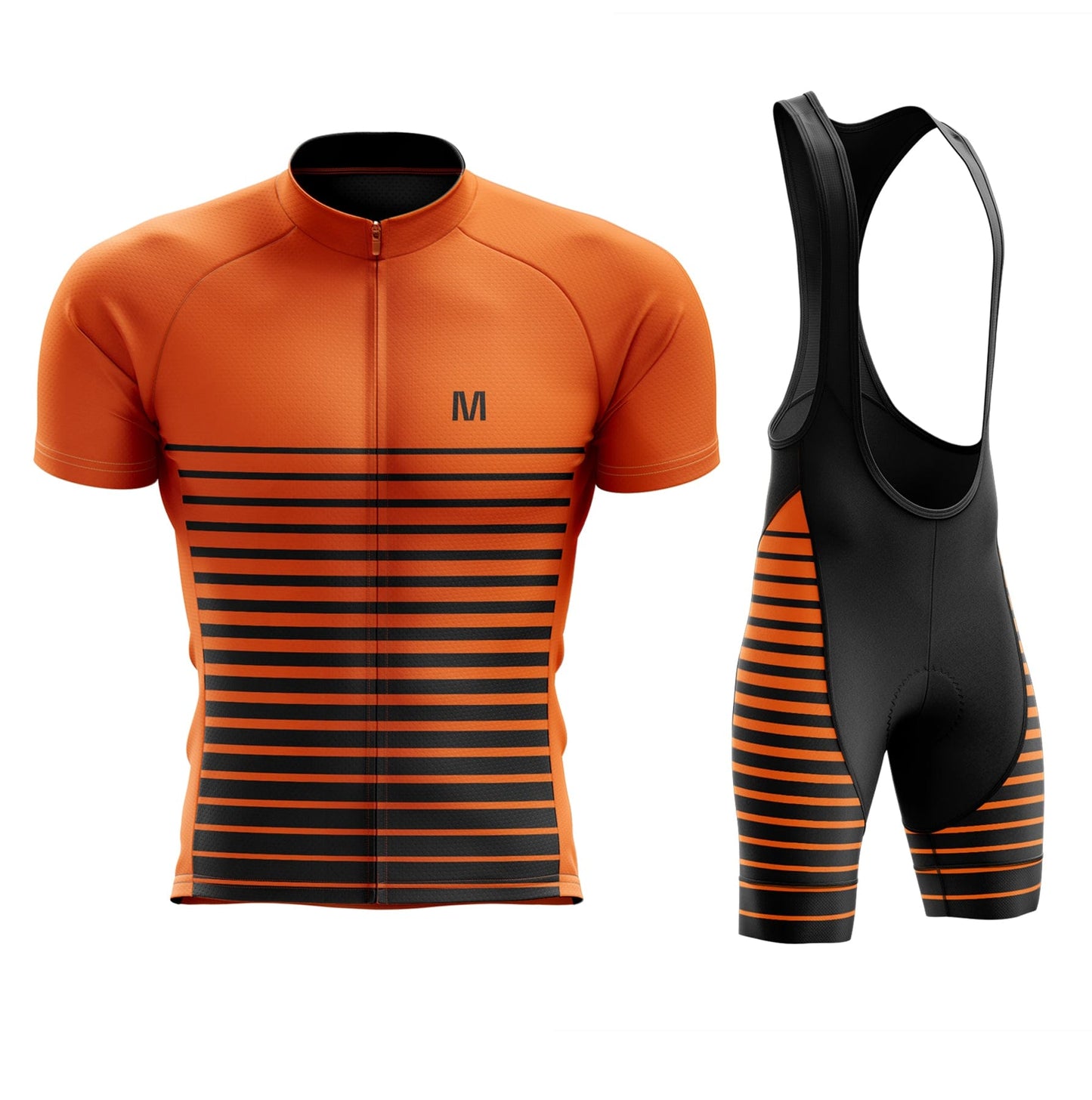 Men's Orange Cycling Jersey or Bibs