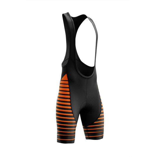 Men's Orange Line Cycling Bib Shorts