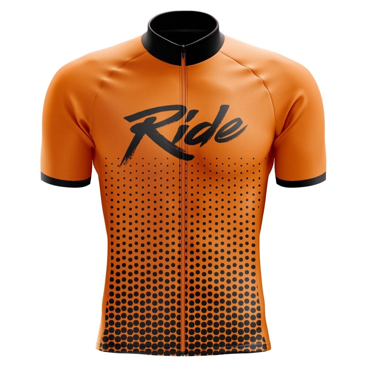Men's Orange Ride Cycling Jersey