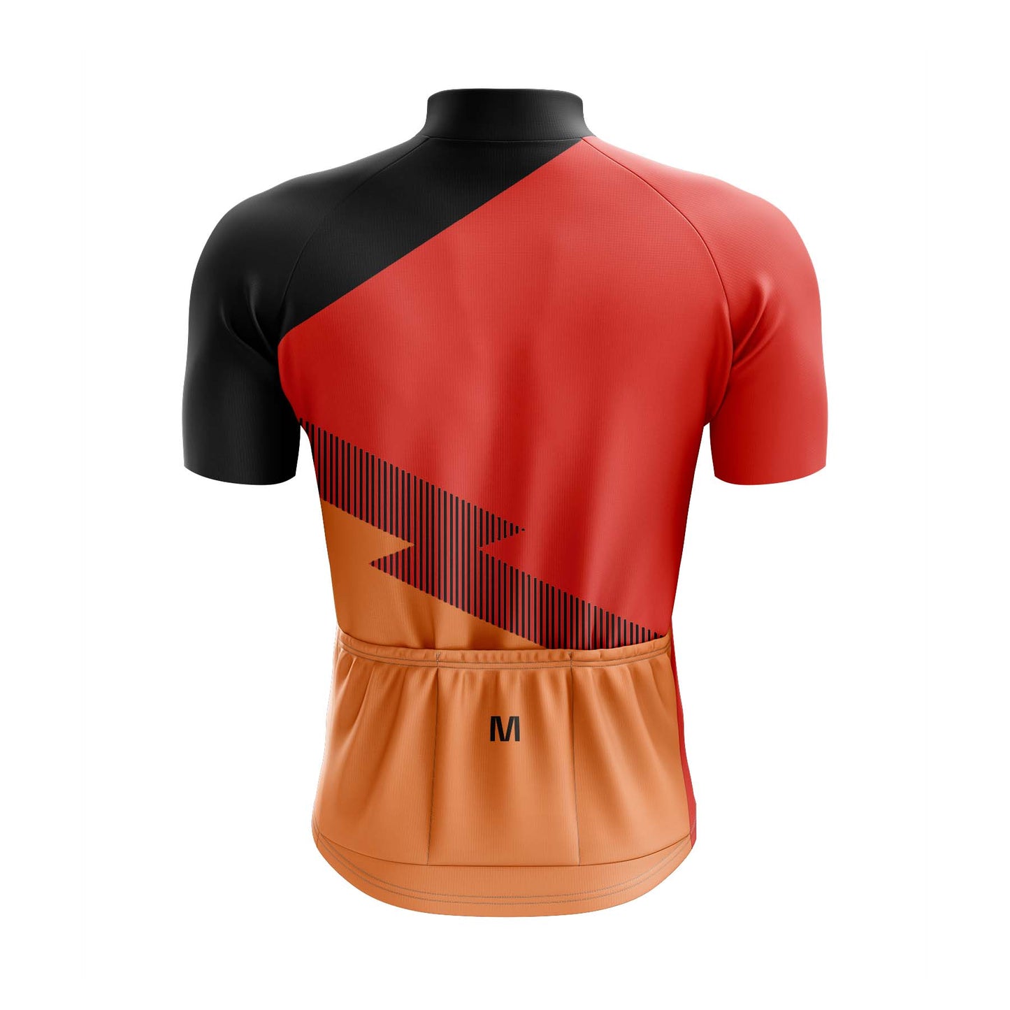Men's Orange Side Cycling Jersey