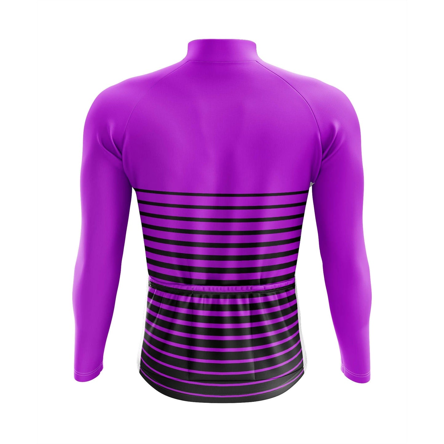 Men's Purple Long Sleeve Cycling Jersey