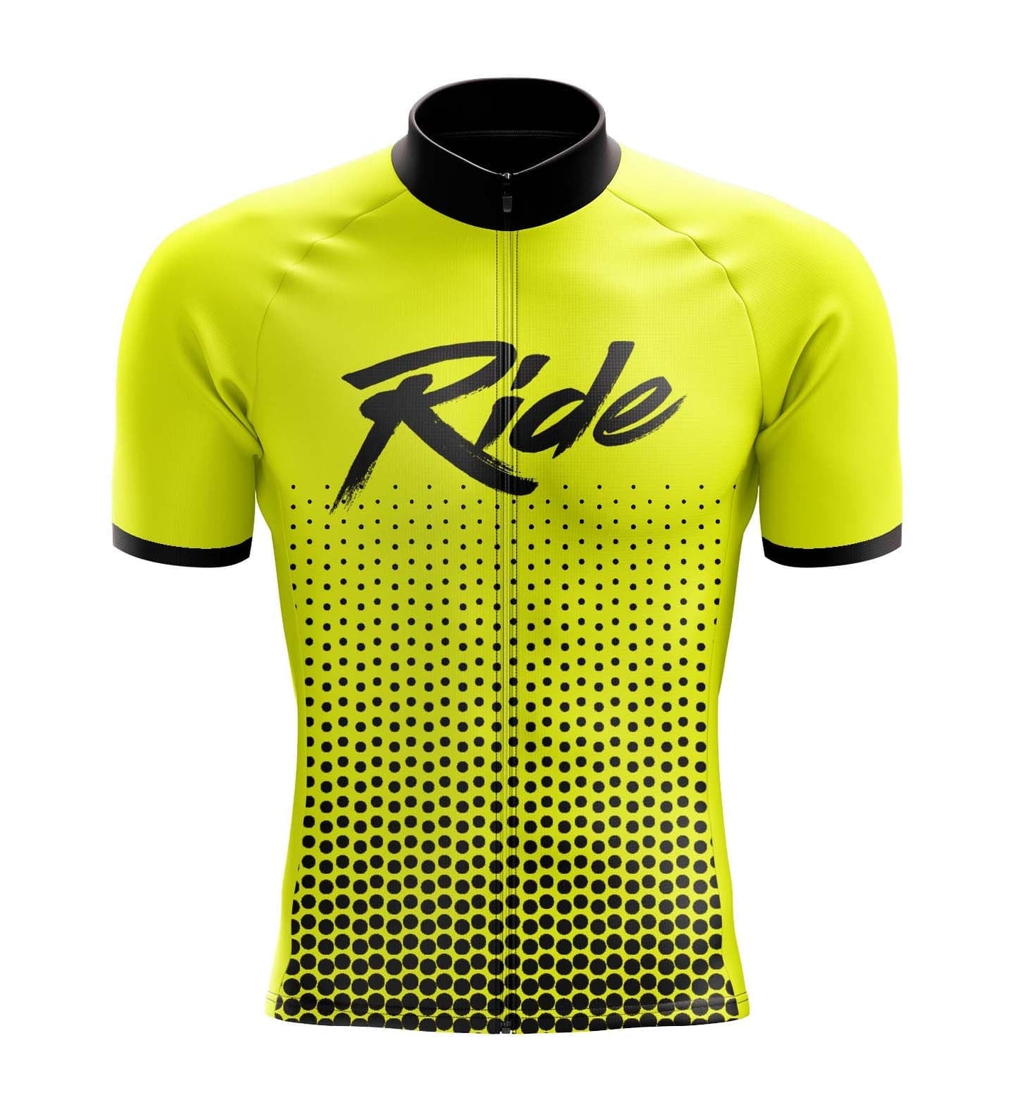 Men's Yellow Ride Cycling Jersey