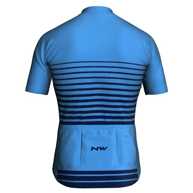 Men's Blue Lines Cycling Jersey