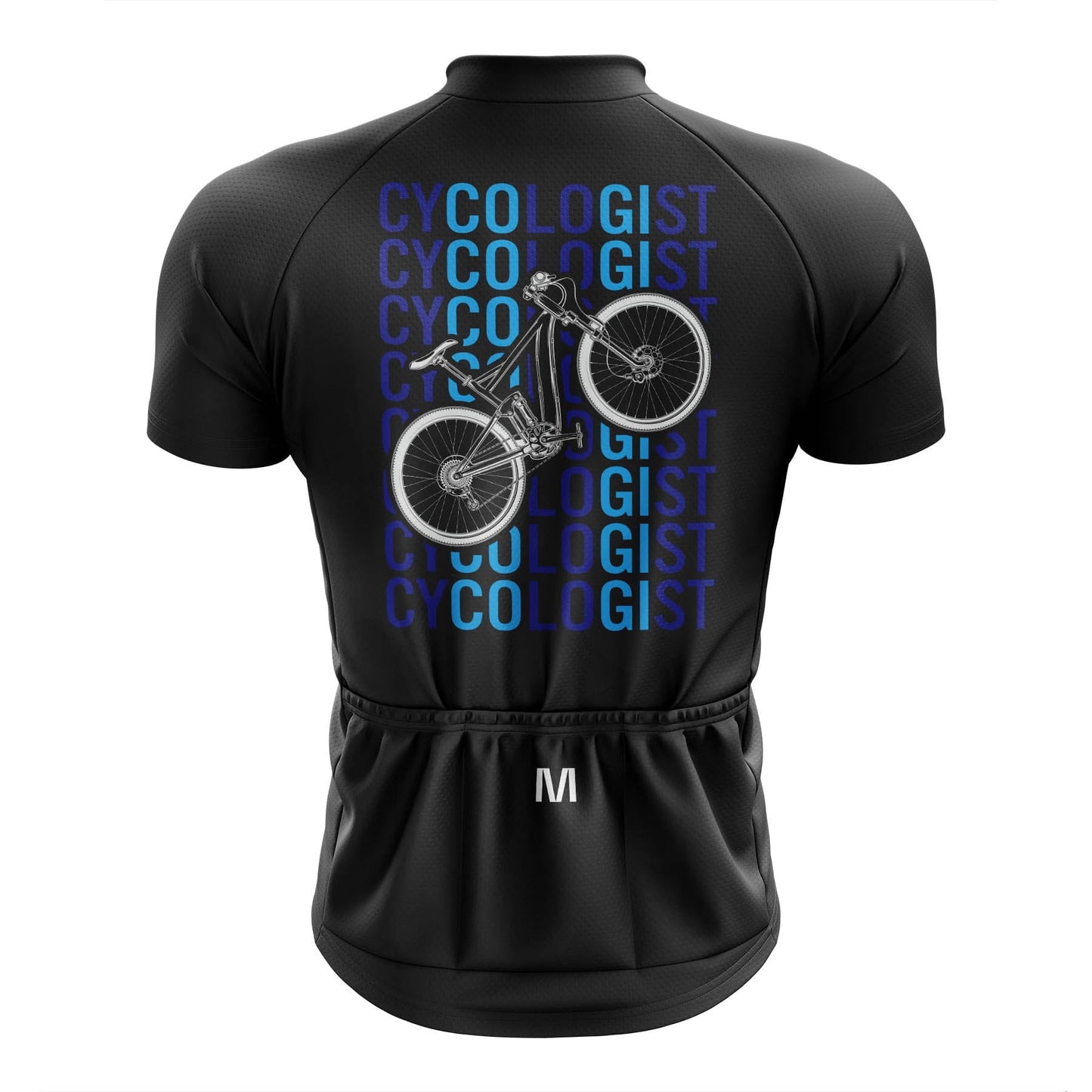 Men's Cycologist Black Cycling Jersey
