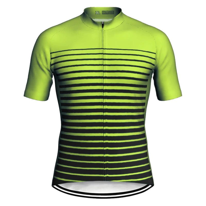 Men's Green Lines Cycling Jersey