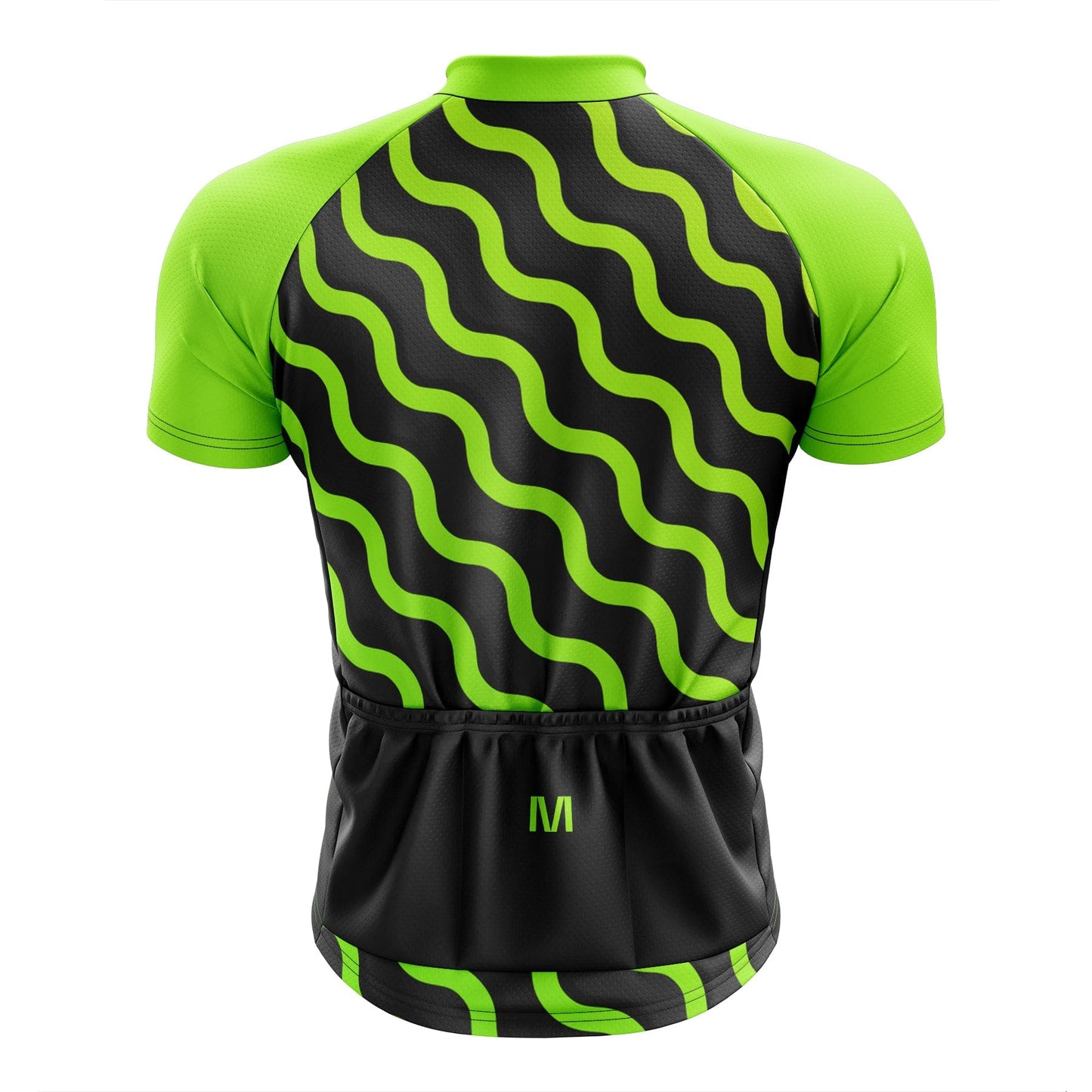 Men's Green Waves Cycling Jersey