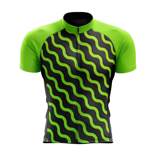Men's Green Waves Cycling Jersey