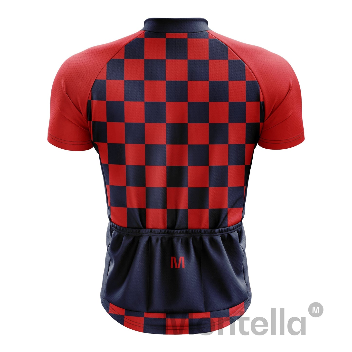 Men's Red Squares Cycling Jersey