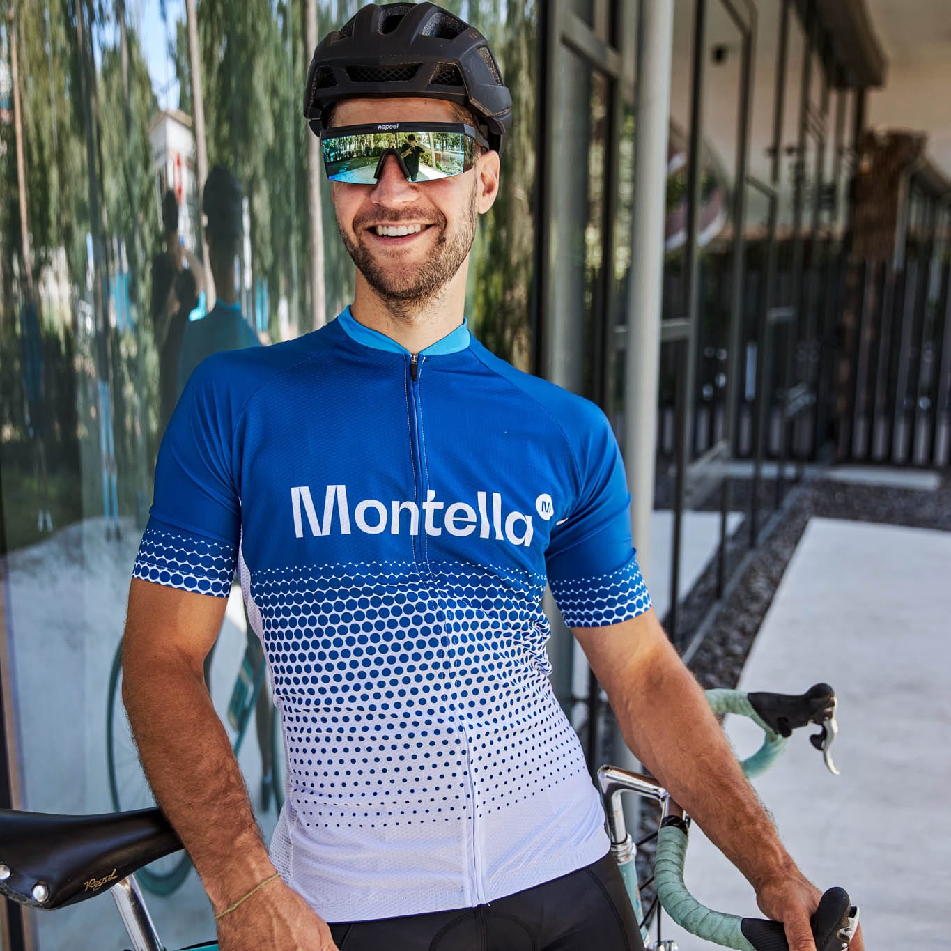 Men's White Pro Cycling Jersey