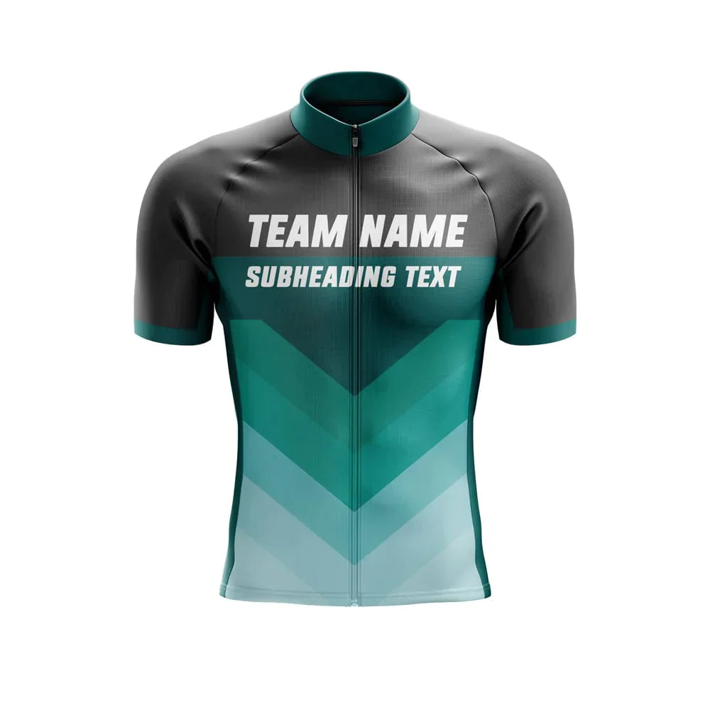 Custom Green Team Cycling Jersey and Bibs