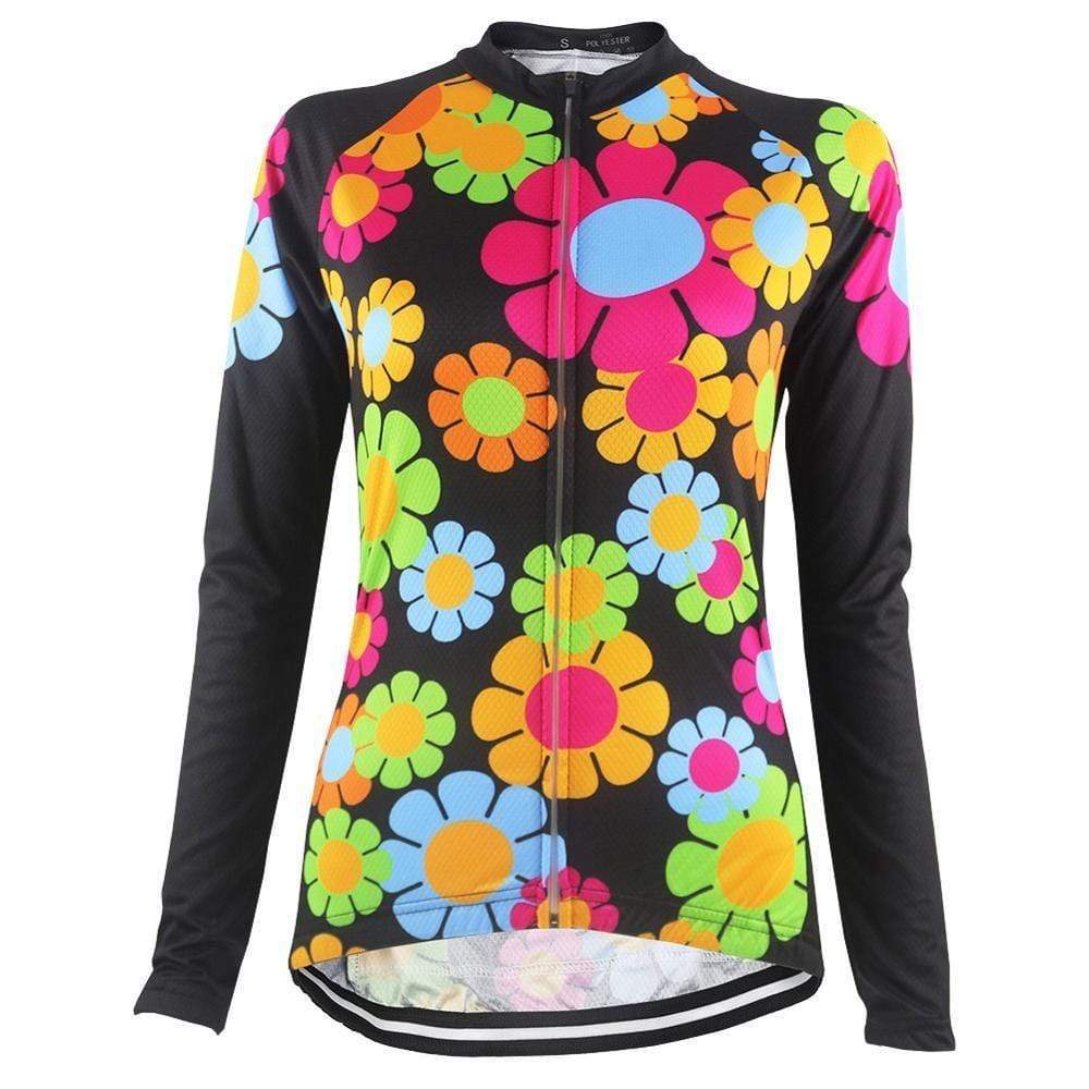 Women's Flowers Thermal Cycling Jersey