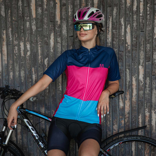 Women's Striped Classy Cycling Jersey