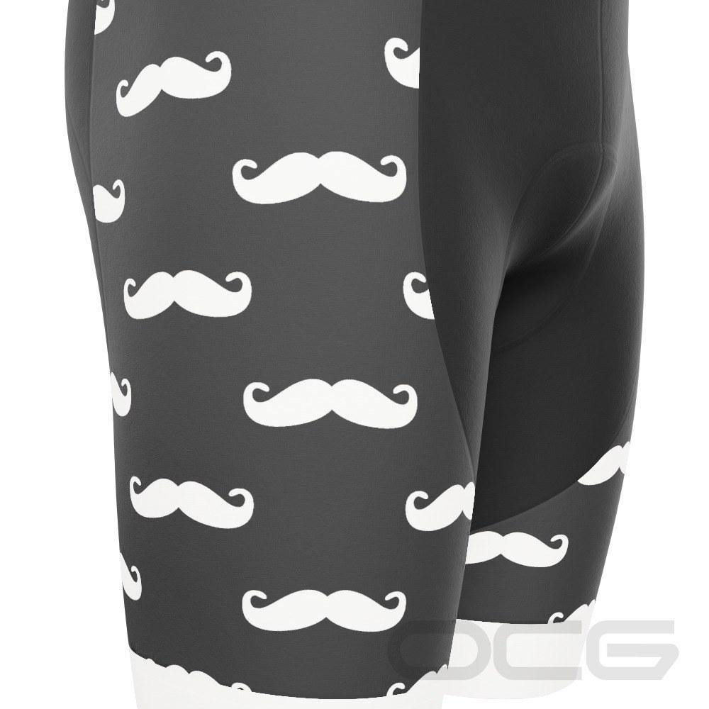 Men's Hairy Mustache Gel Padded Cycling Shorts
