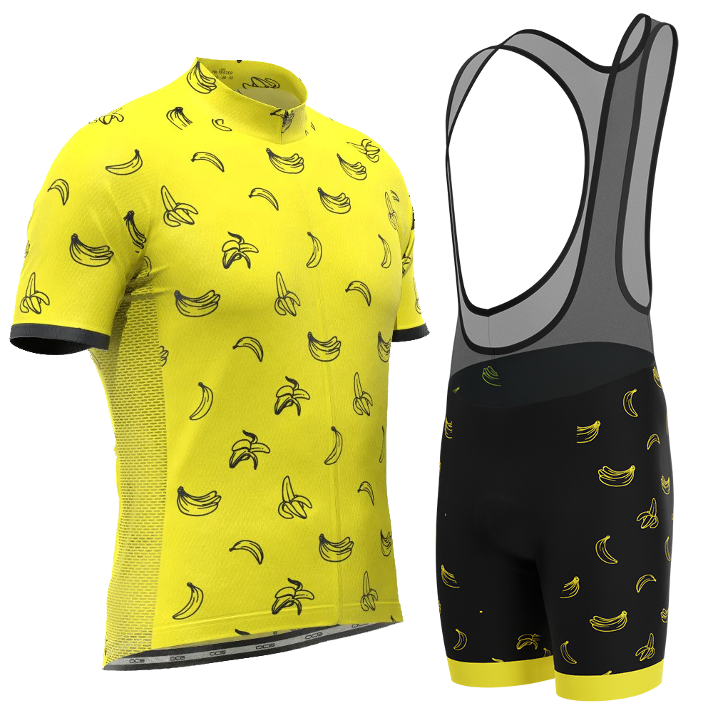 Men's Must Be Bananas Gel 2 Piece Cycling Kit