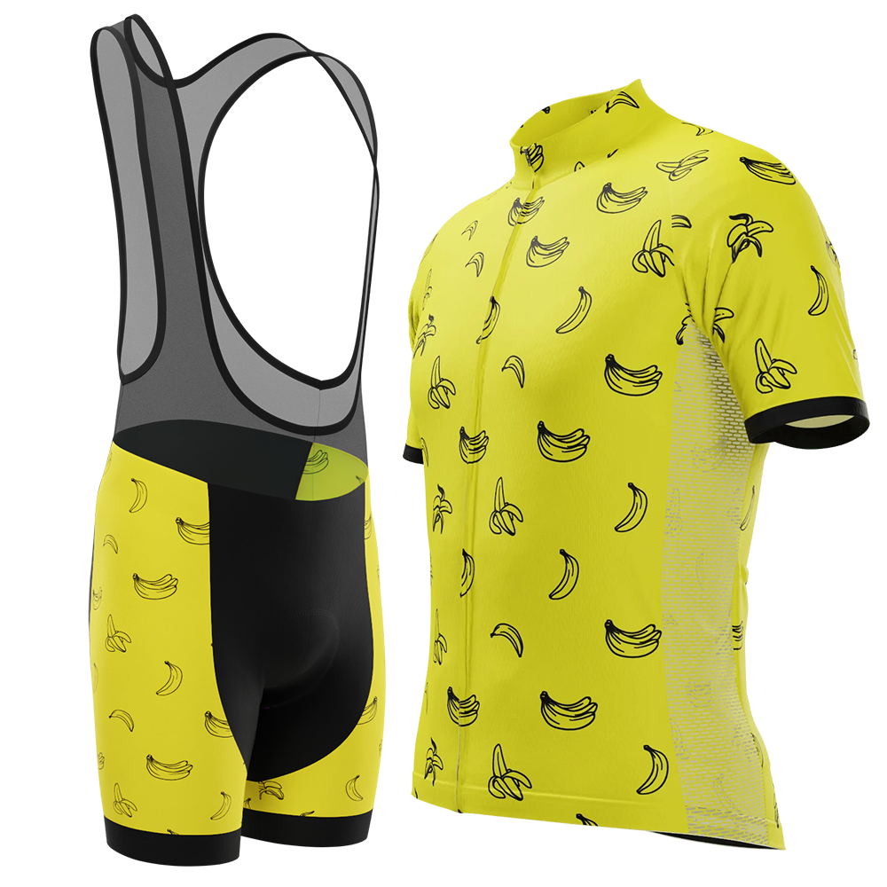 Men's Must Be Bananas Gel 2 Piece Cycling Kit
