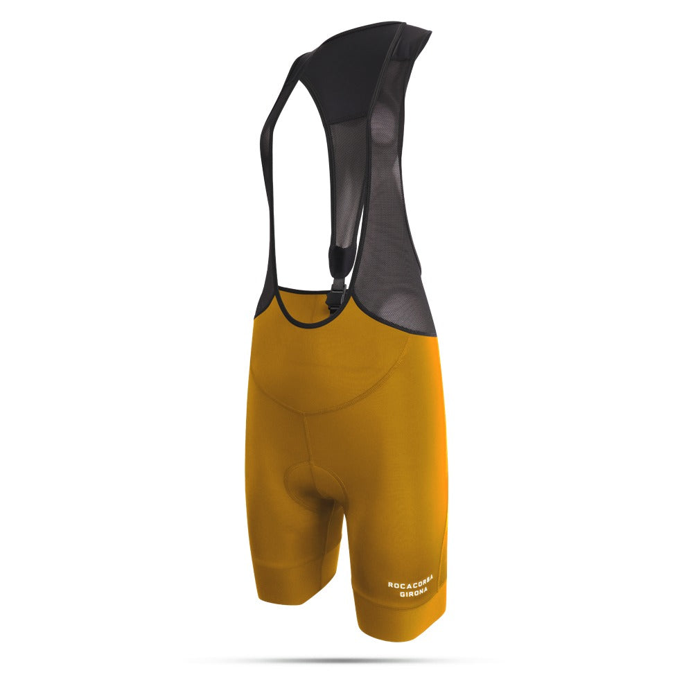Women Bib Shorts Mustard