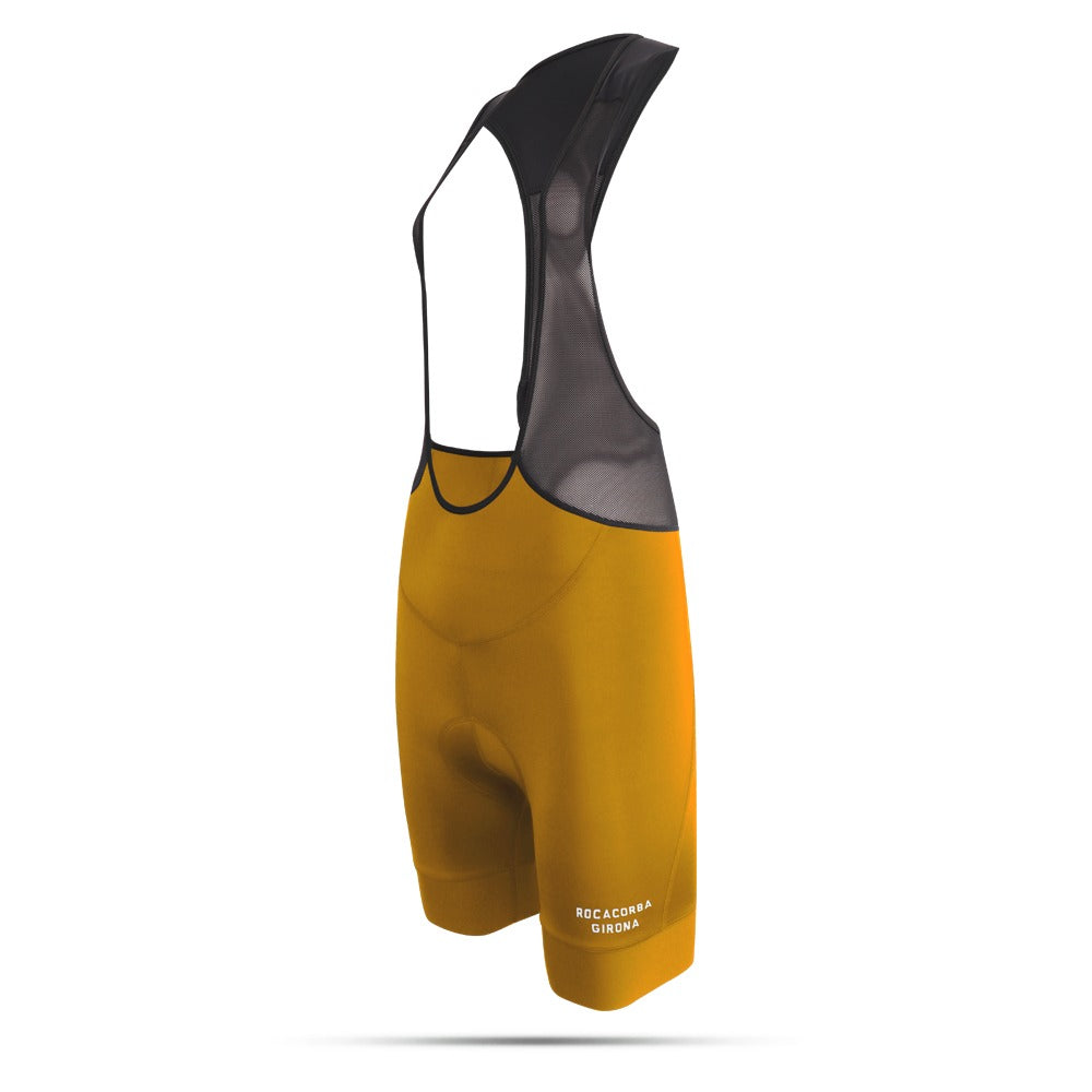 Women Bib Shorts Mustard