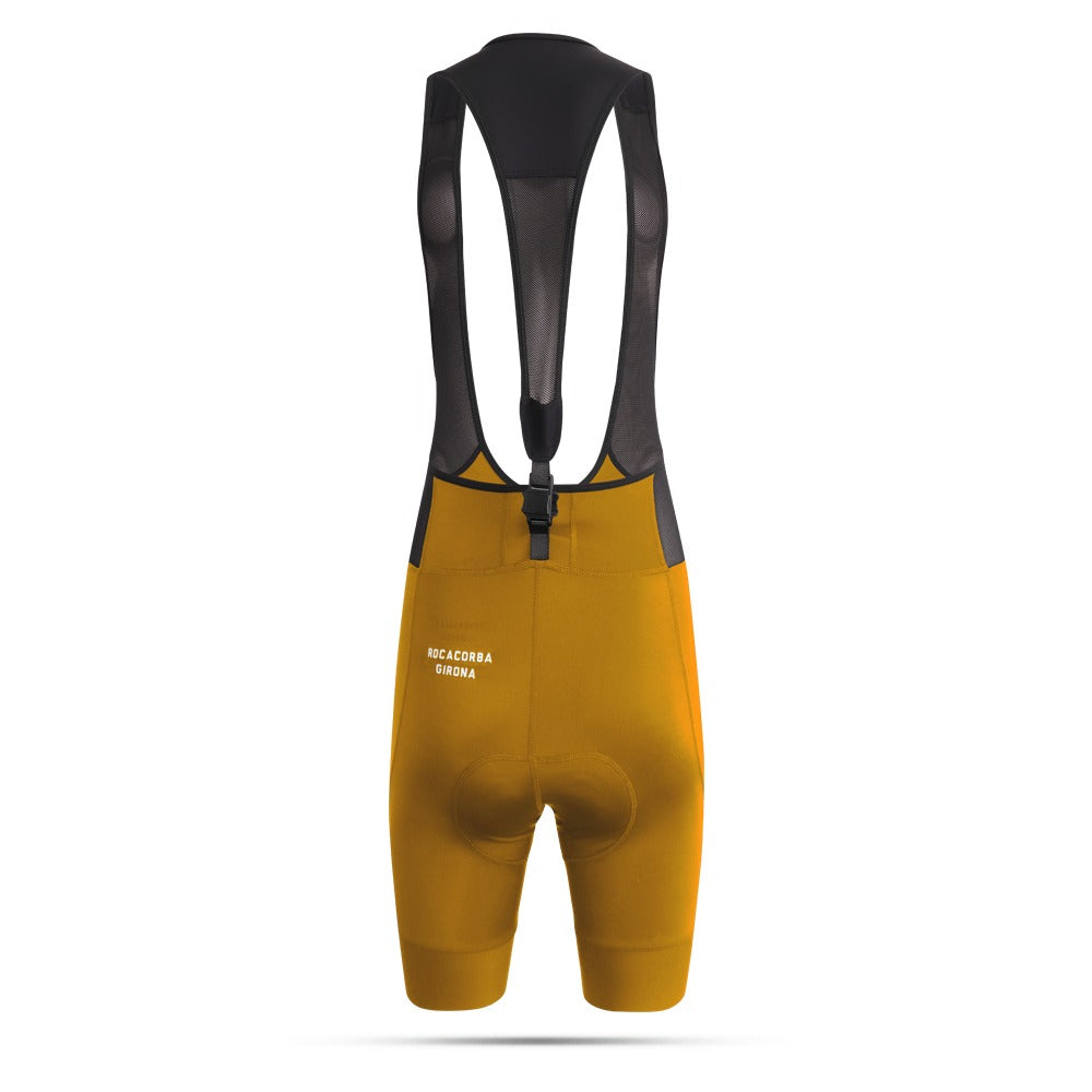 Women Bib Shorts Mustard