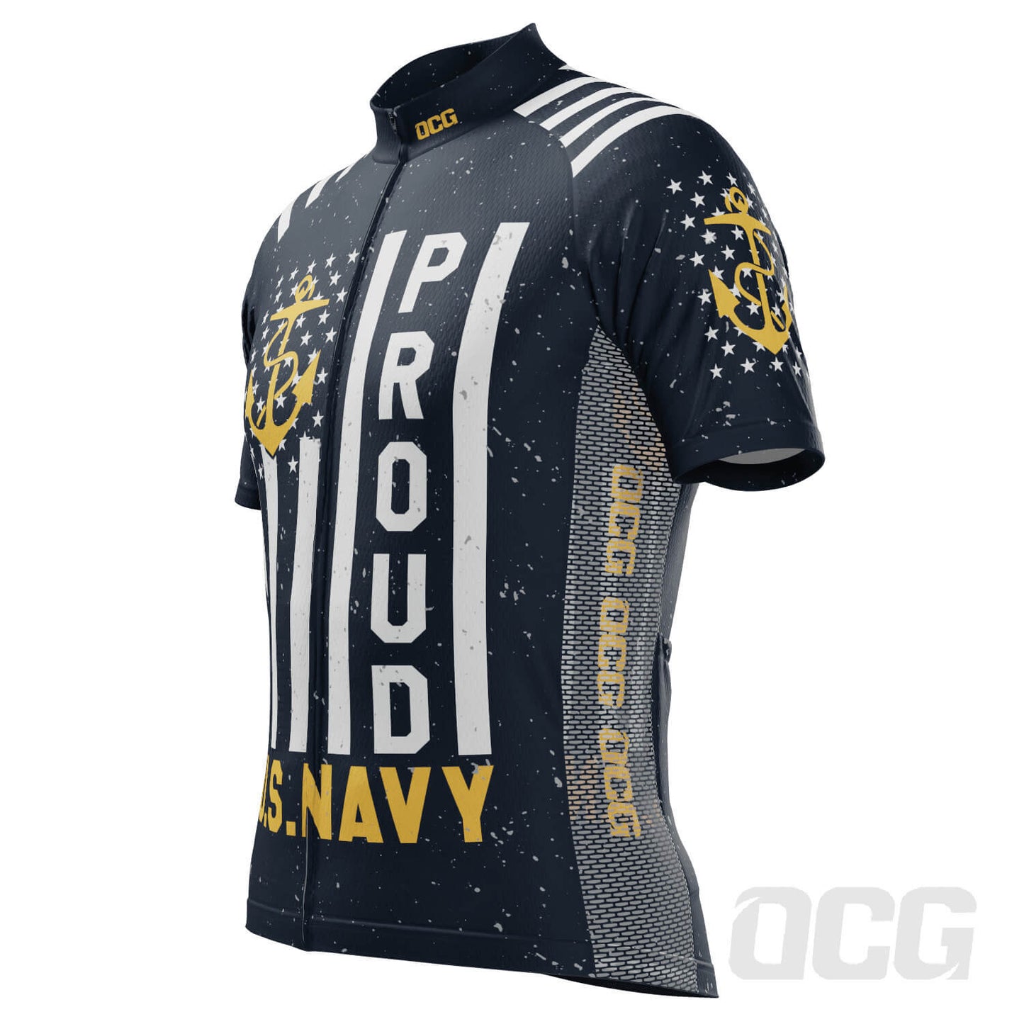 Men's USAF Navy Proud Short Sleeve Cycling Jersey