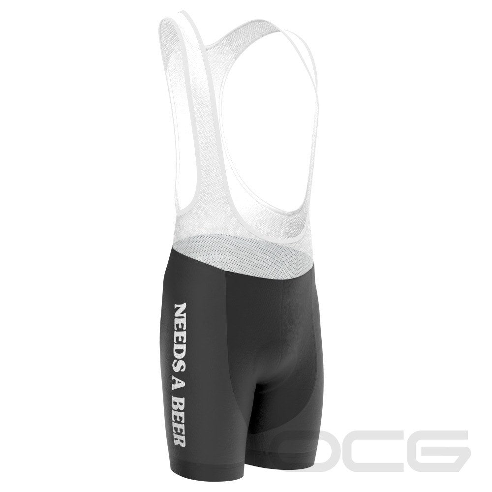 Men's This Guy Needs a Beer Gel Padded Cycling Bib