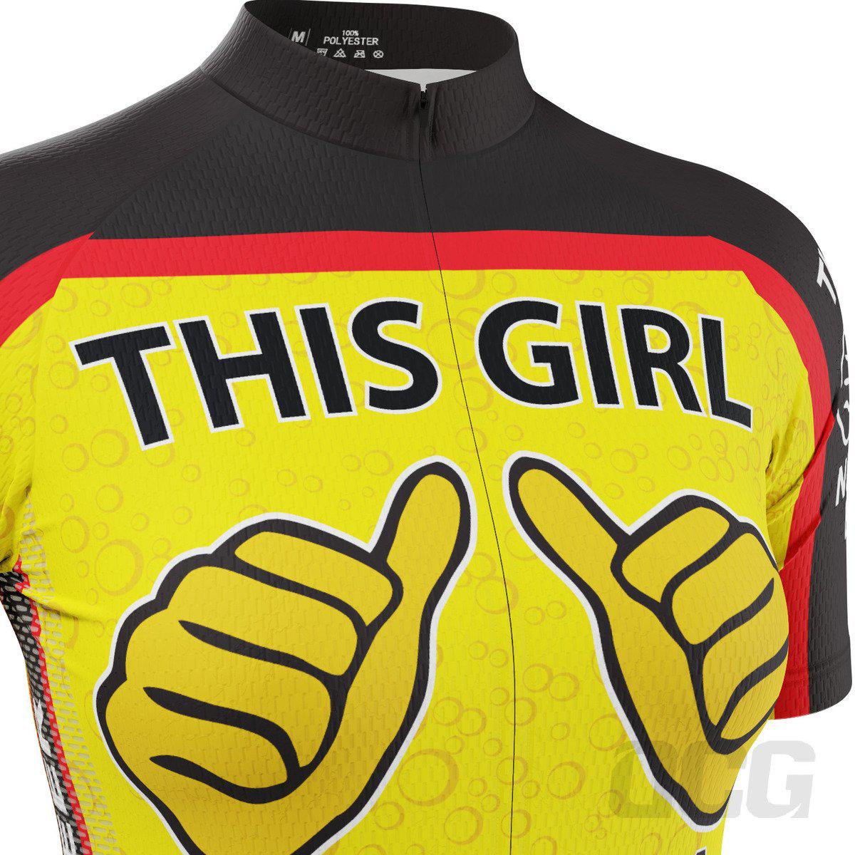 Women's This Girl Needs a Beer Short Sleeve Cycling Jersey