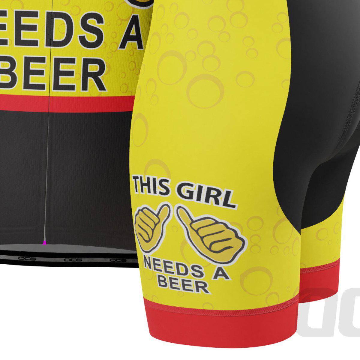 Women's This Girl Needs a Beer 2 Piece Cycling Kit