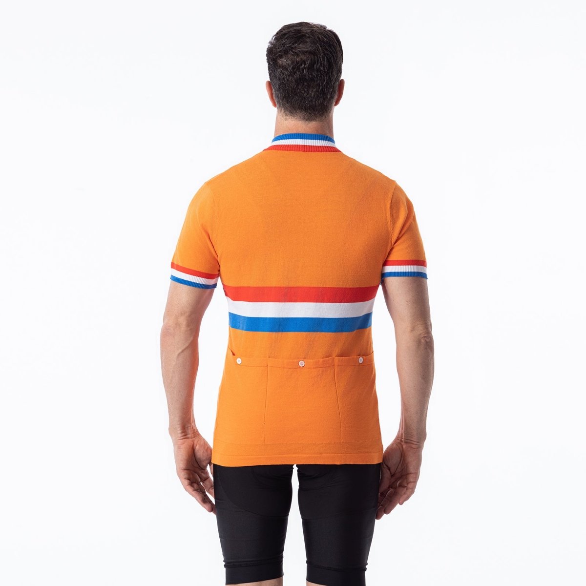 Netherlands Team Merino Wool Blend - Retro Cycling Jersey