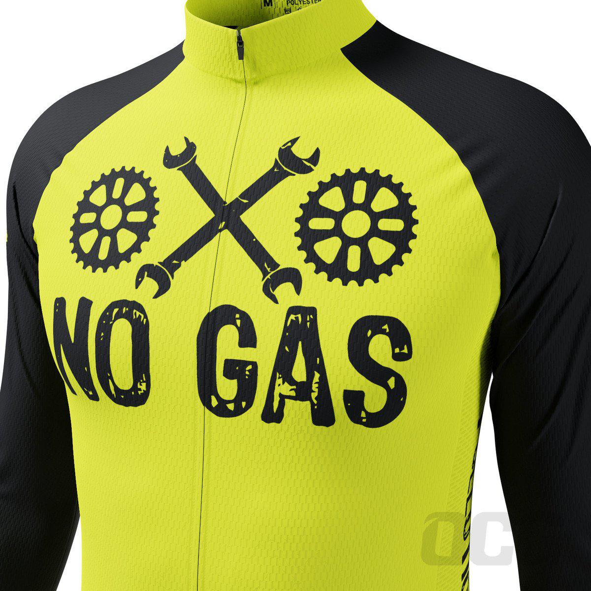 Men's No Gas Pollution Free Long Sleeve Cycling Jersey