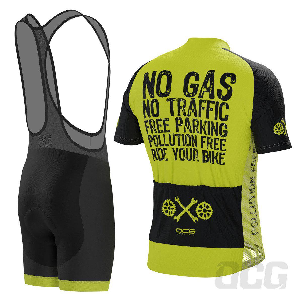 Men's No Gas Pollution Free 2 Piece Cycling Kit
