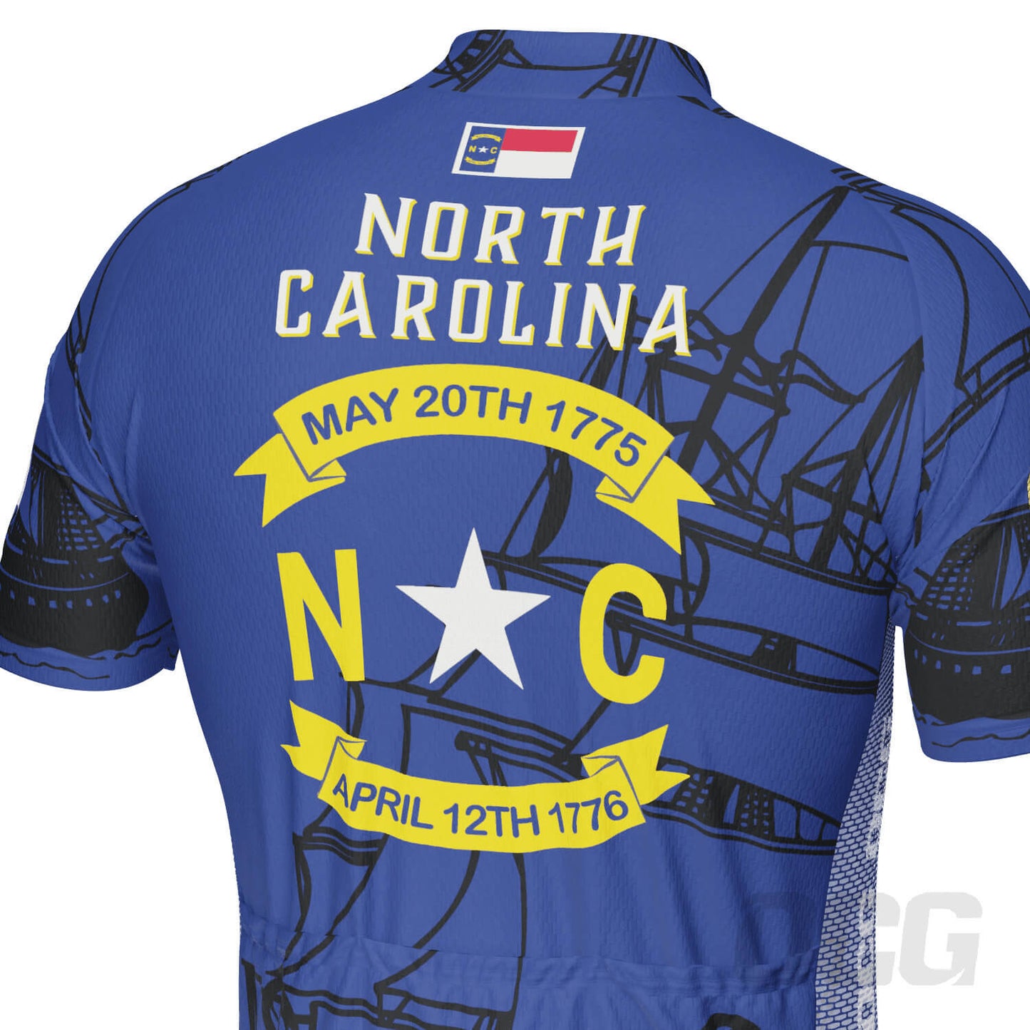 Men's North Carolina US State Icon 2 Piece Cycling Kit