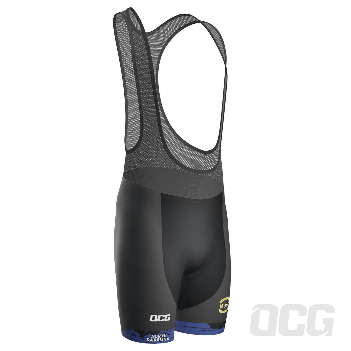 Men's North Carolina US State Icon Gel Padded Cycling Bib