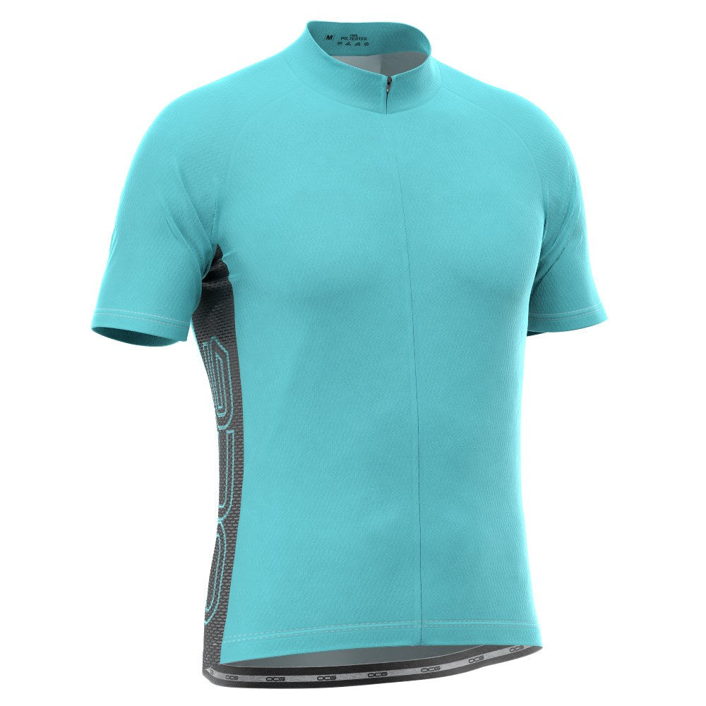 Men's OCG Basic Colors With Black Accent Short Sleeve Cycling Jersey